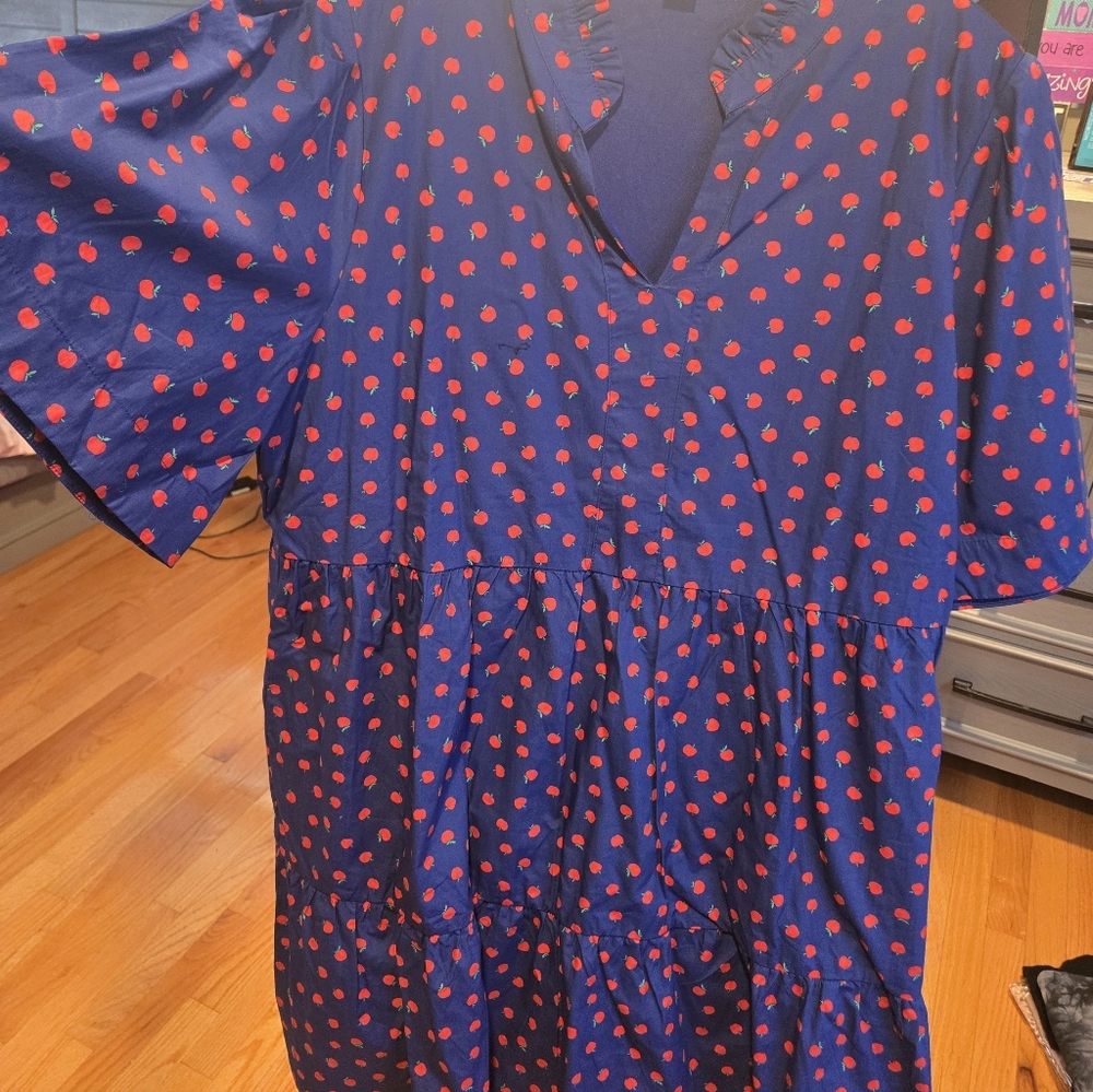 *NEW* NEVER WORN* CHIC SOUL Blue and Red Polka Dot Kids Dress